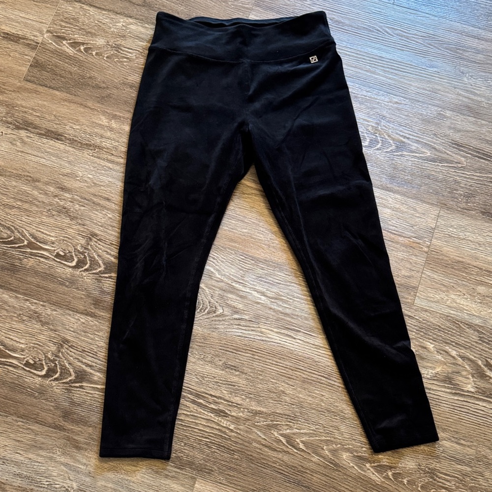 Black Velvet Leggings